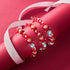 Red Santa | Silver | Firefly Glass Polka Dot Bracelet
